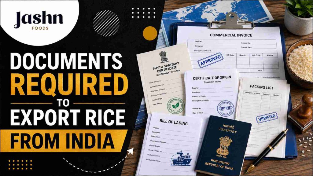 Documents Required to Export Rice from India